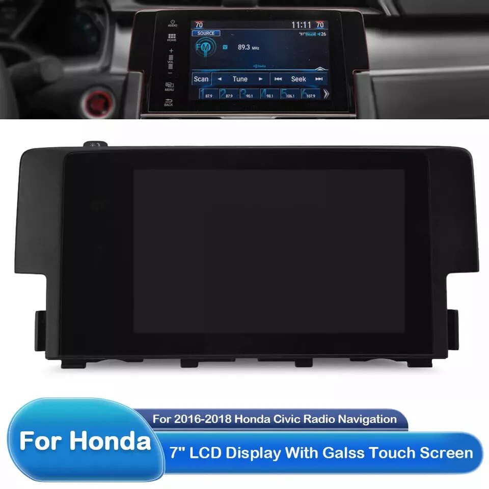 39710-TBA-A11 For Honda Civic Radio Navigation Display Touch Screen 2016-2018