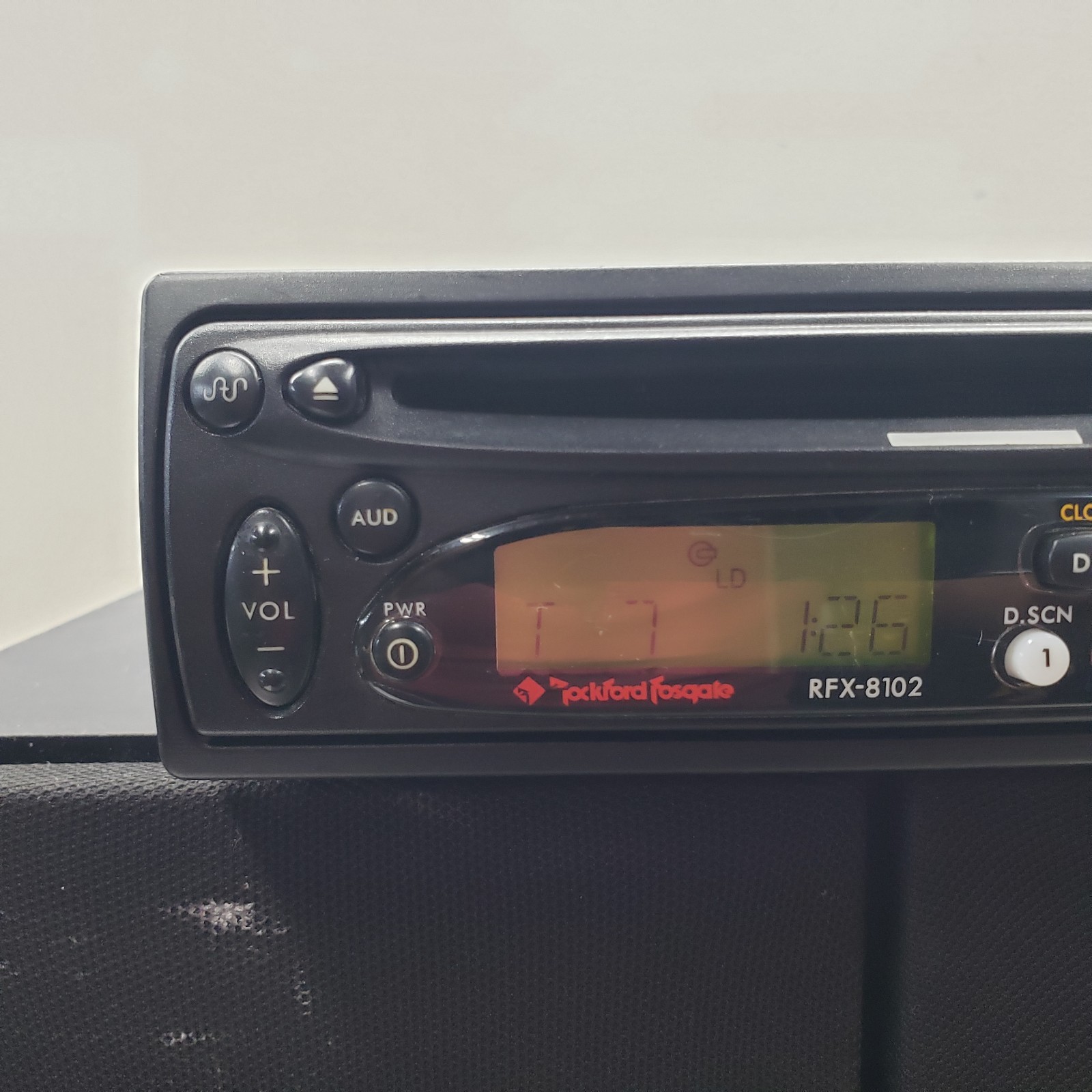 Old School Rockford Fosgate RFX-8102 AM/FM CD Player Detachable Face Car Stereo