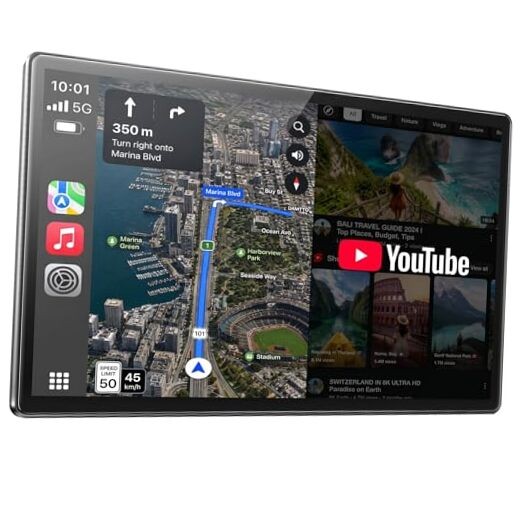 Extra Large 11 Inch Carplay Screen for Car, Built-in YouTube/TikTok