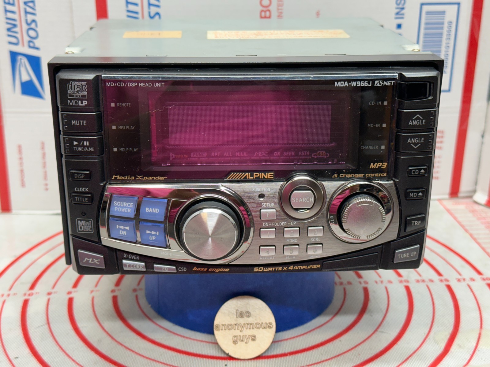 ALPINE # MDA-W966J JDM CD/MD/DSP MDLP BT Ai-NET Vintage Old School RESTORED #01