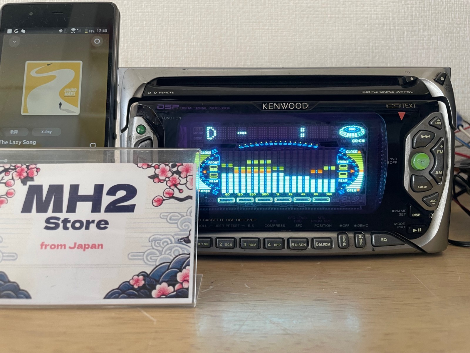 Kenwood DPX-510 2DIN Car Audio CD Cassette Tuner Bluetooth Player Tested Working
