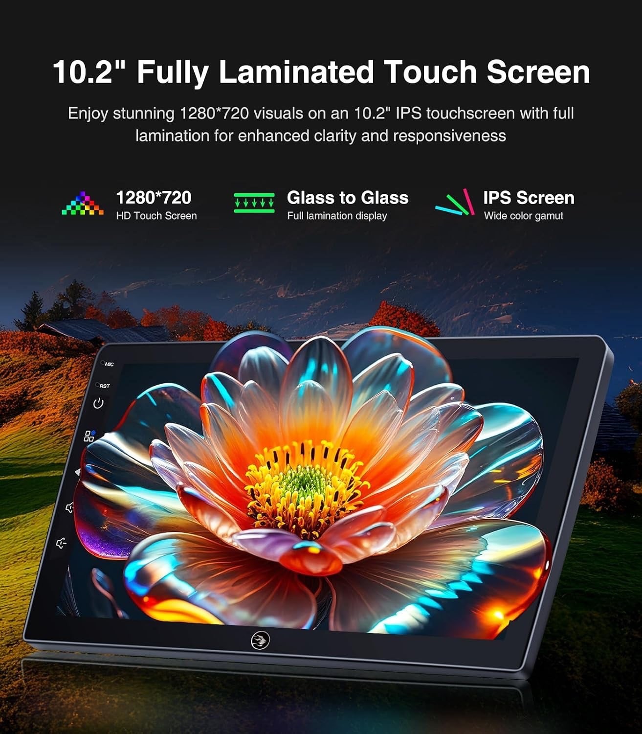 10 Inch Linux Touchscreen for Dodge Ram 2006-2012, Backup Cam, CarPlay & Android