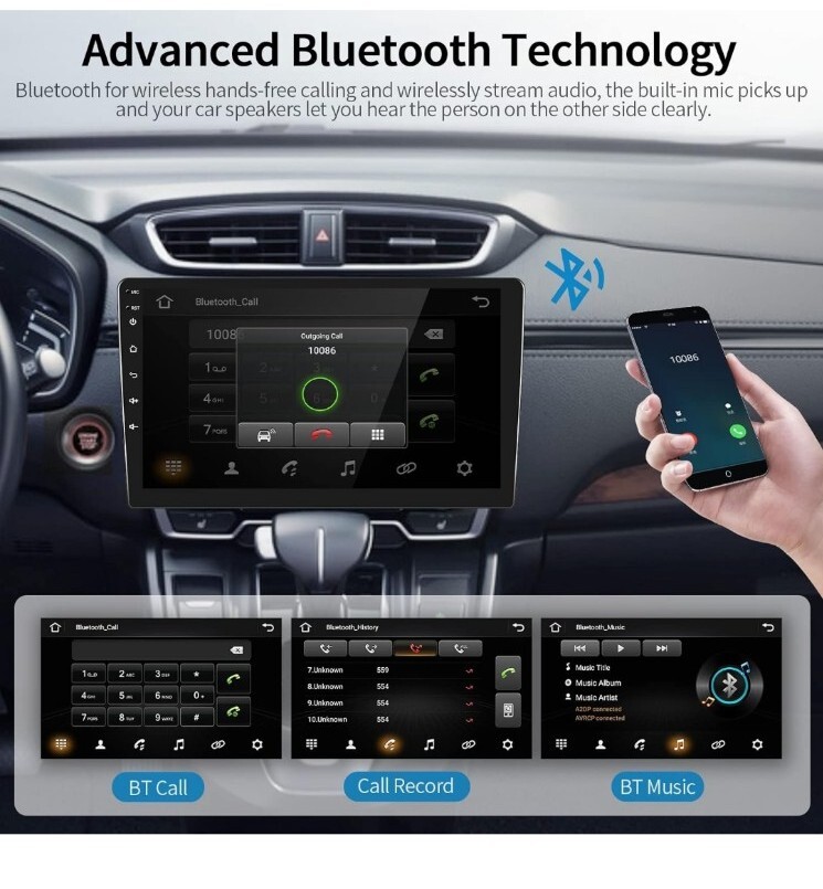 1G+32G Double Din Android 13 Car Stereo with Wireless Apple Carplay Android…