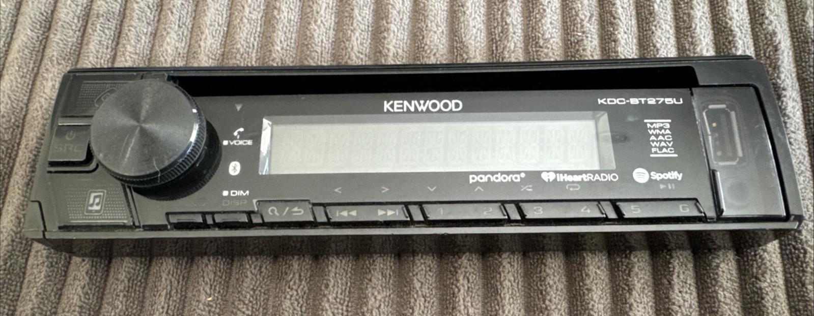 Kenwood KDC-BT275U Stereo CD Player BT AUX USB MP3 Spotify *Faceplate*