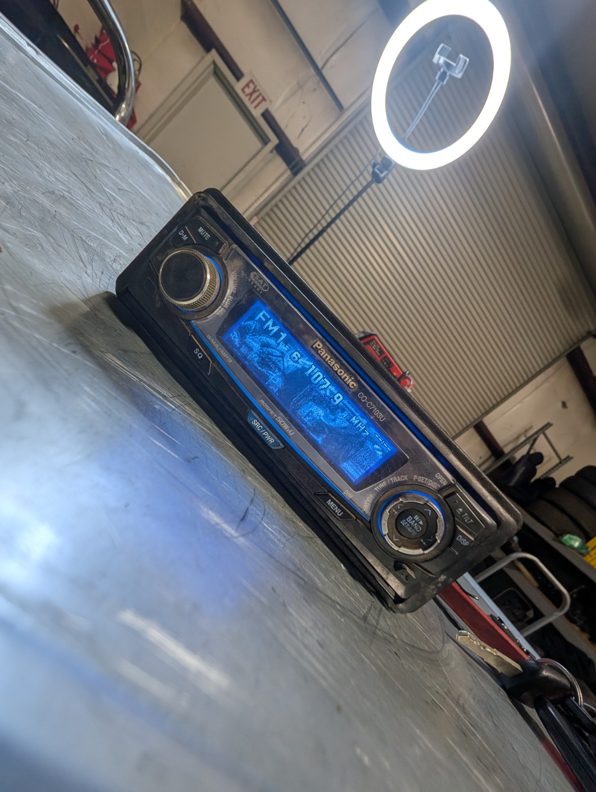 🔥RARE Panisonic CQ C7103U car stereo deck Graphics Display, Needs Repair