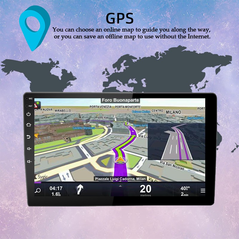 Wireless Carplay 10″ Universal Android Navigation MP5 K803 Car Radio Bluetooth