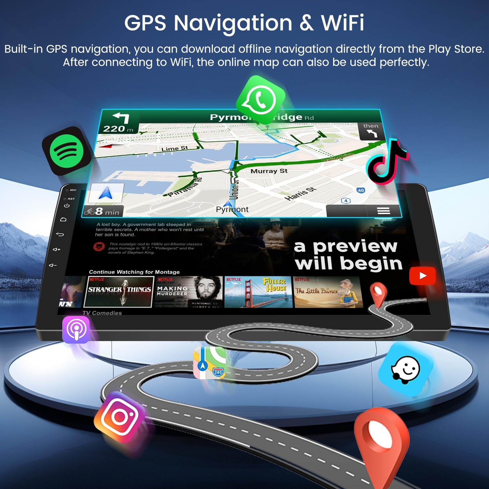 Car Radio for Jeep Compass Patriot 2007 2008 2009: 2G+64G Car Stereo with Wir…