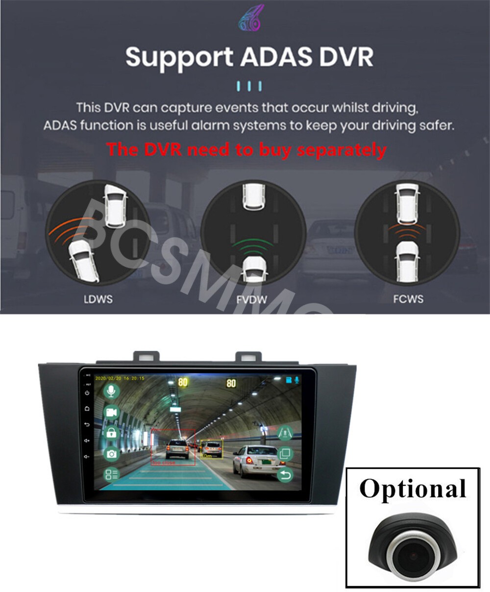 2 Din Car MP5 Player Stereo Radio Touch Screen Fit For 2015-2019 Subaru Outback