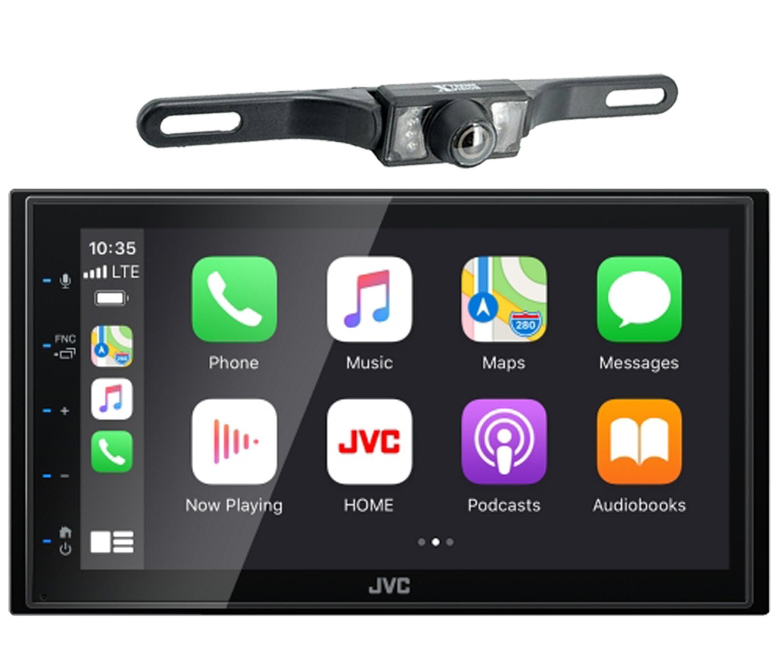 JVC KW-M560BT 6.8″ Bluetooth Digital Media Car Play/Android Receiver+Backup Cam