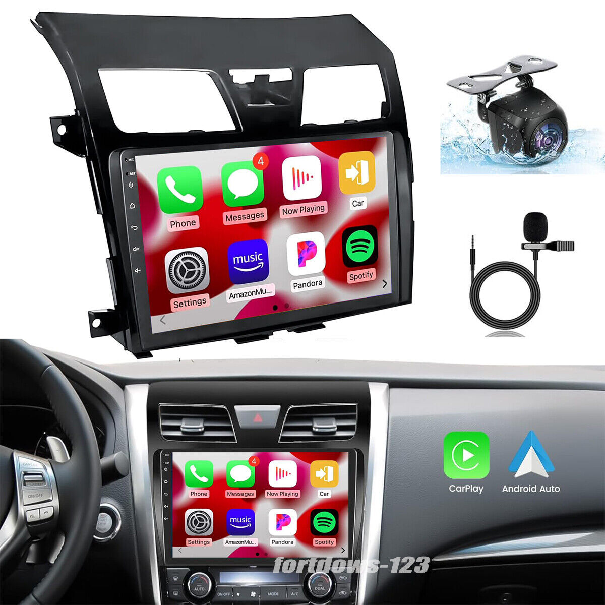 32GB For 2013-2015 Nissan Altima Apple Carplay Android 13.0 Car Stereo Radio GPS