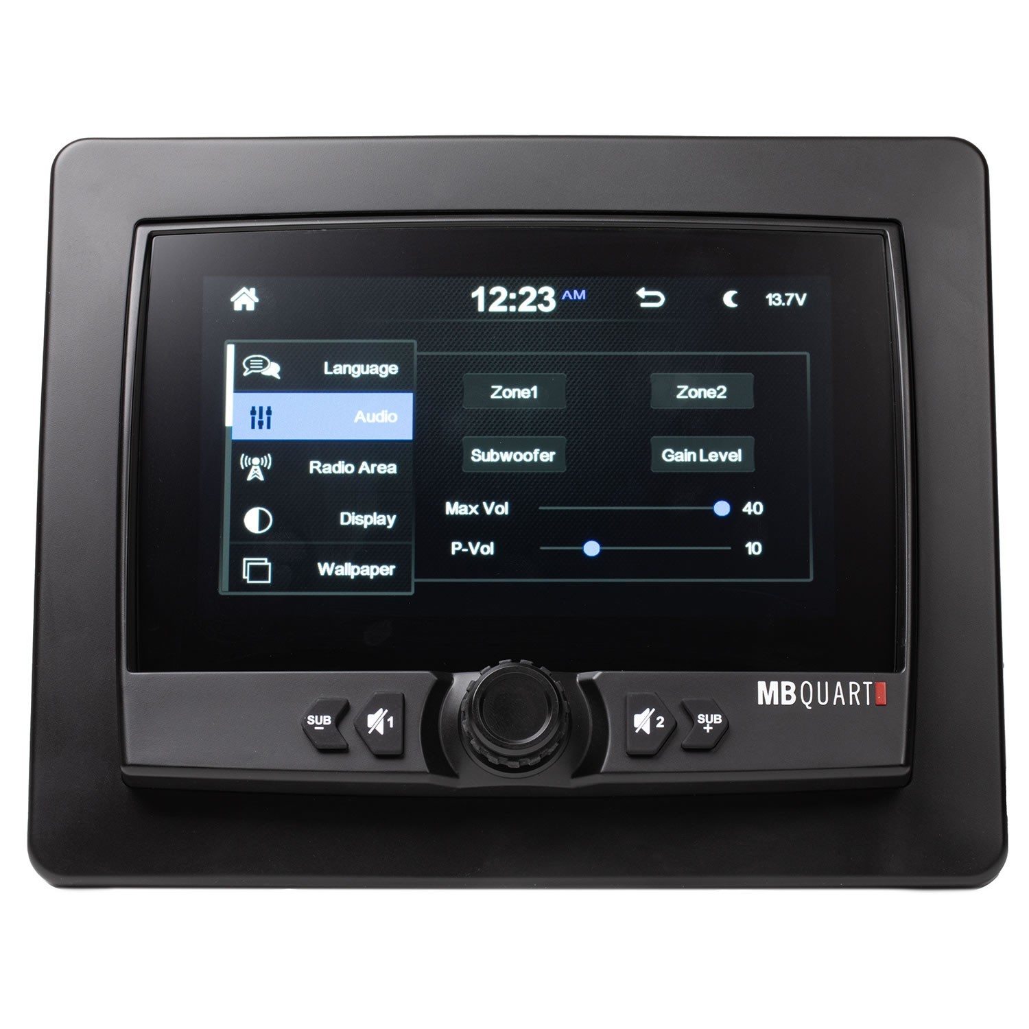 MB Quart GMR-7V1.2 7″ Marine Digital Media Source Unit Wireless AM/FM Bluetooth