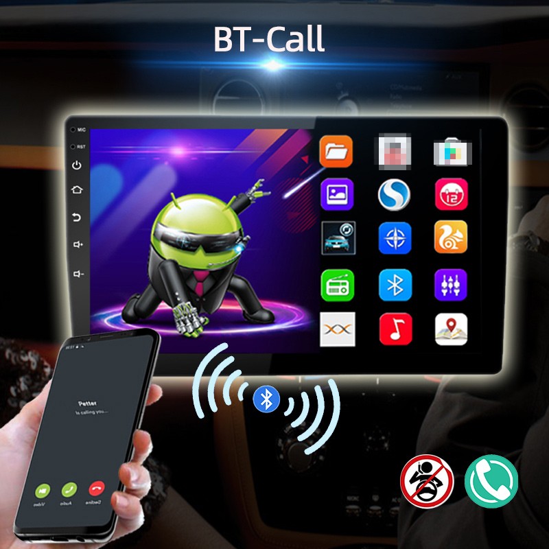 Wireless Carplay 10″ Universal Android Navigation MP5 K803 Car Radio Bluetooth