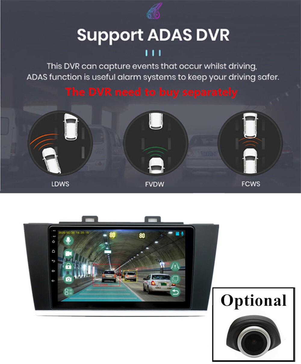 Car Multmedia Player Wifi FM Head Unit Fit For 2015-2019 Subaru Outback Legacy