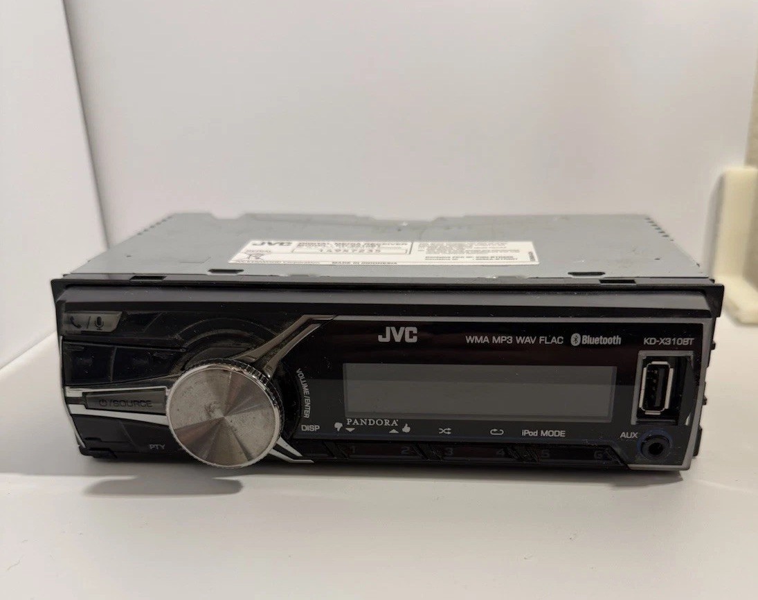 JVC KD-X310BT Single DIN Digital Media Receiver Bluetooth USB AUX No CD Player