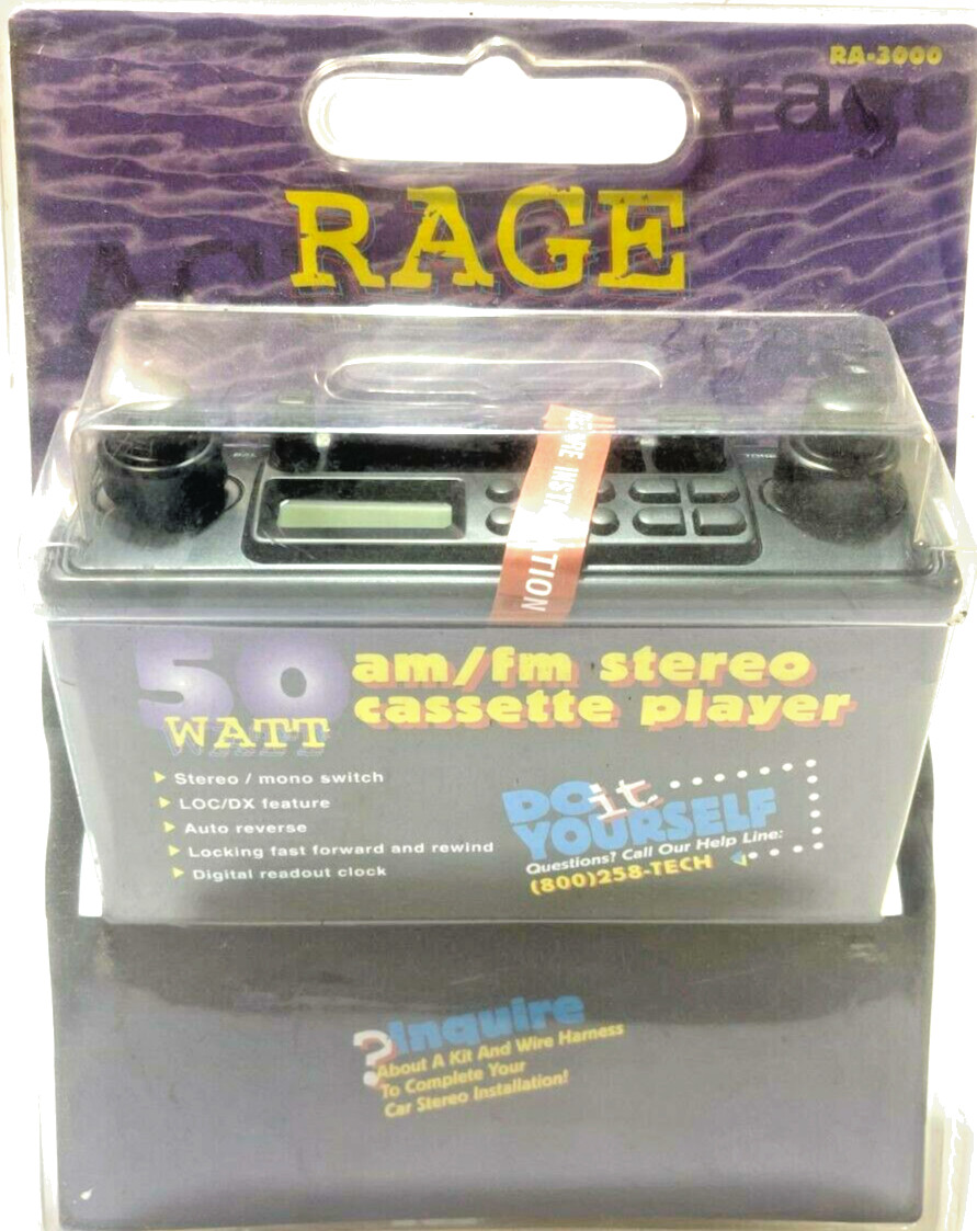 Rage VINTAGE RA-3000 AM/FM Stereo Cassette Player 50Watt