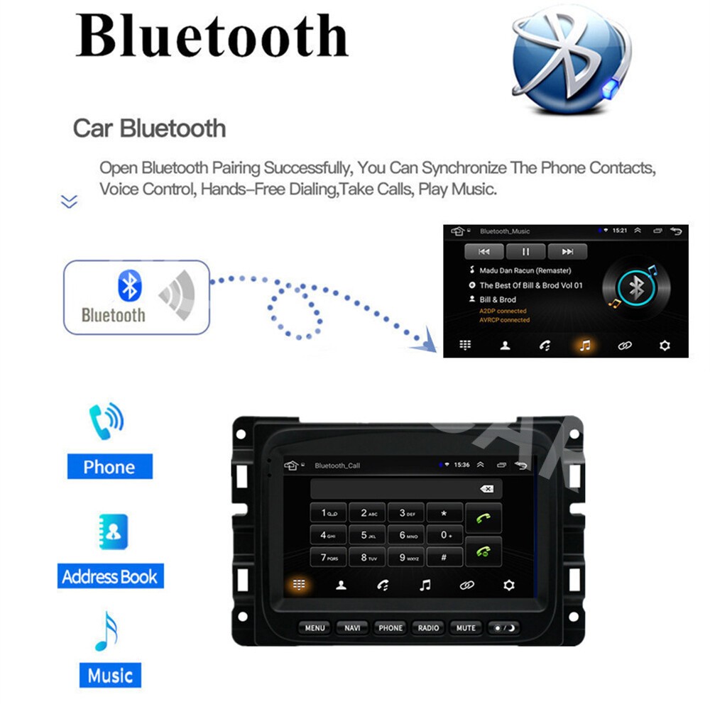 Car Stereo Radio GPS Player WIFI FM/RDS W/Free Cam Fit For Dodge RAM 2013-2018