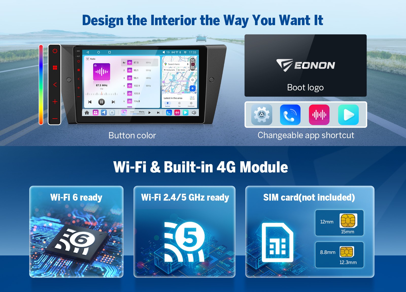9″ QLED Android 14 Car Radio CarPlay for BMW 328i E90 2006-2011 6+64 Factory Fit
