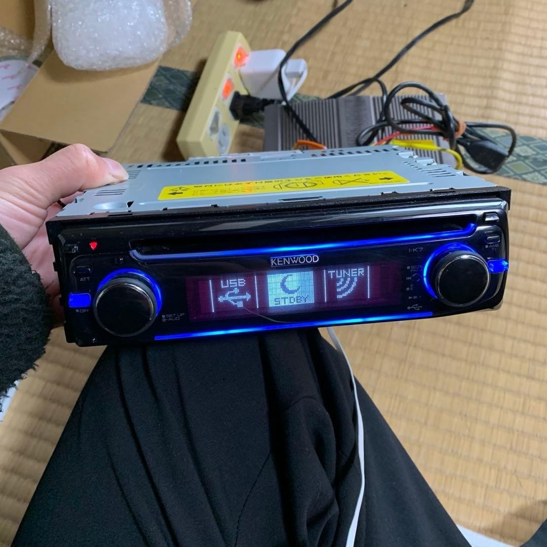 KENWOOD I-K7 CD RECEIVER FM AM MP3 WMA AAC 1DIN Black MAX.50W x4 DC14.4V