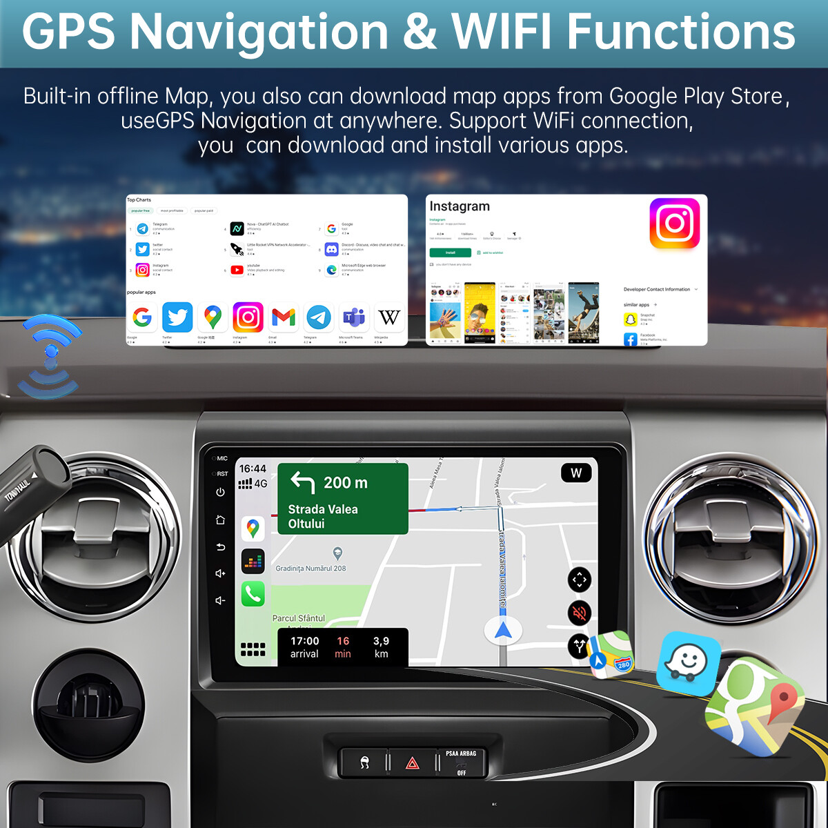 32GB Android 12.0 Car Stereo Radio For Ford F-150 F150 2009-2014 GPS Navi WIFI