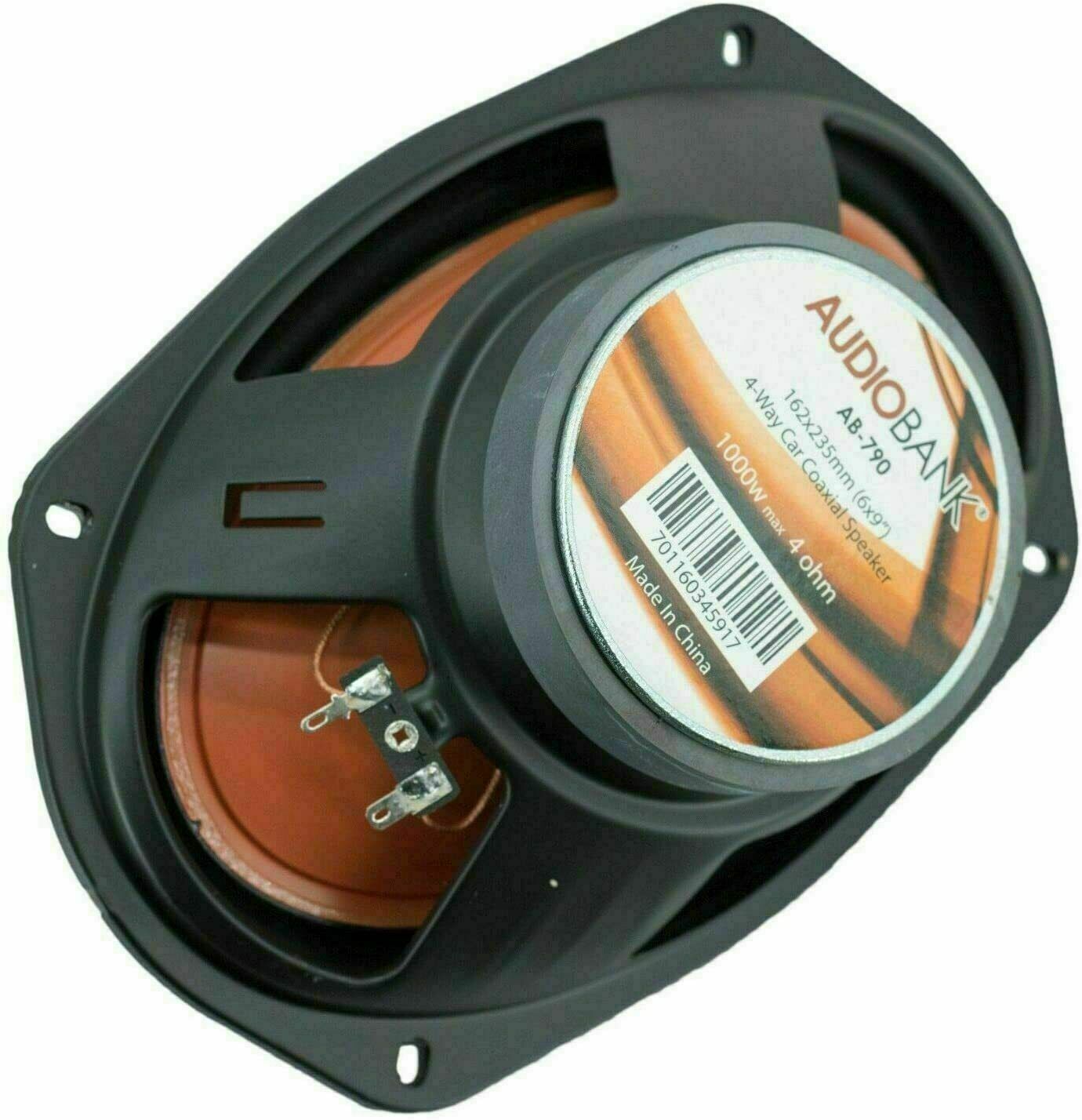 Gravity AGR-S202 Car Stereo Receiver + 4x Audiobank AB-790 6×9″ 4-Way Speakers