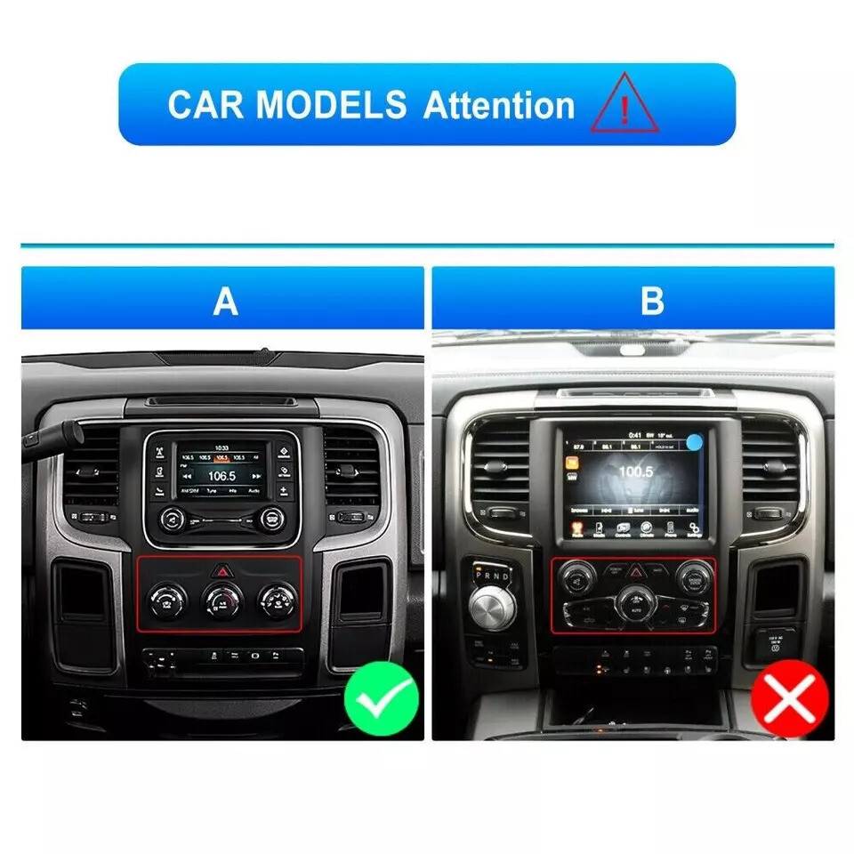 Android 13.0 Car Stereo Radio GPS Carplay For Dodge Ram 1500 2500 3500 2013-2018