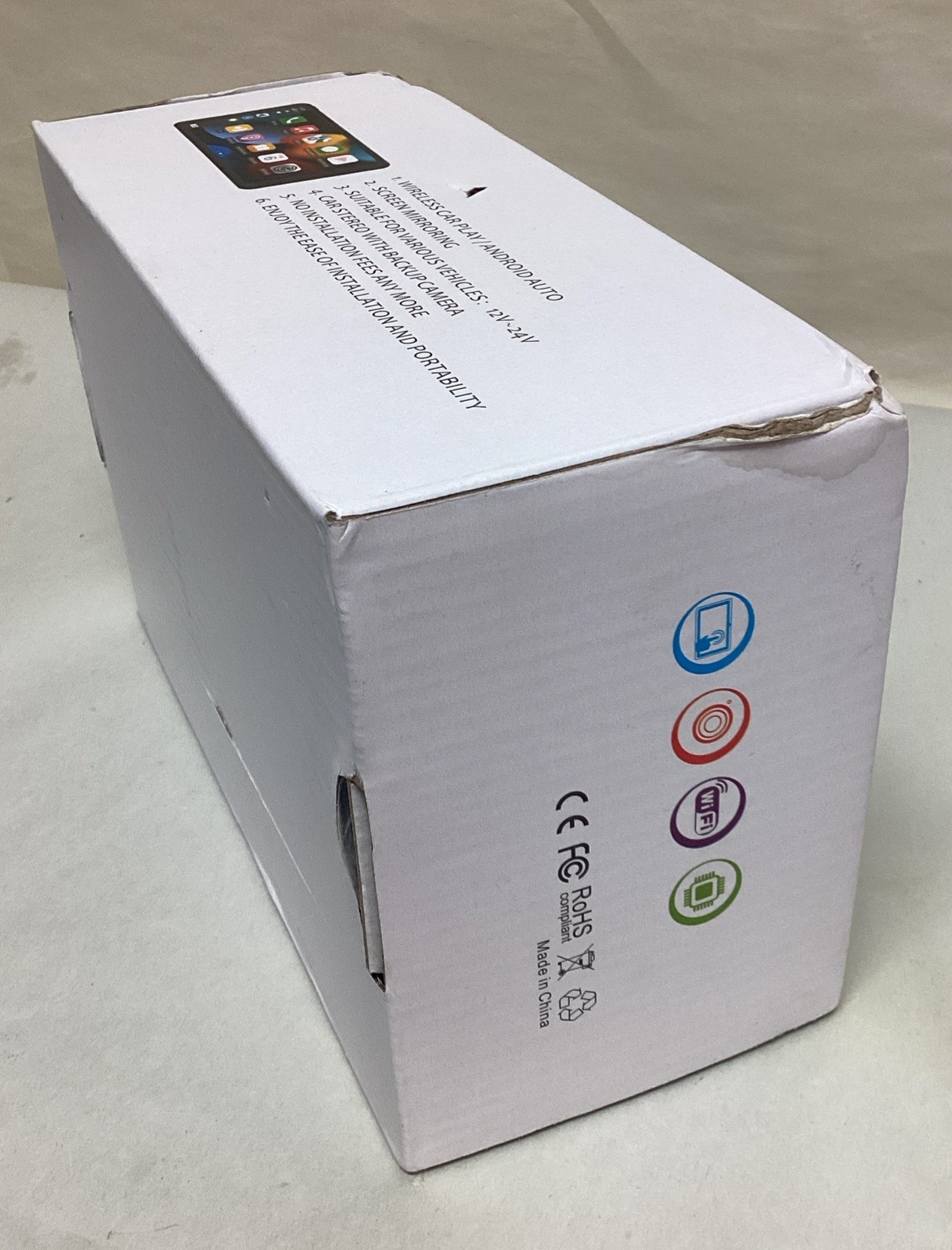 HIEHA portable wireless CarPlay Android Auto Touch Screen Car Radio Stereo