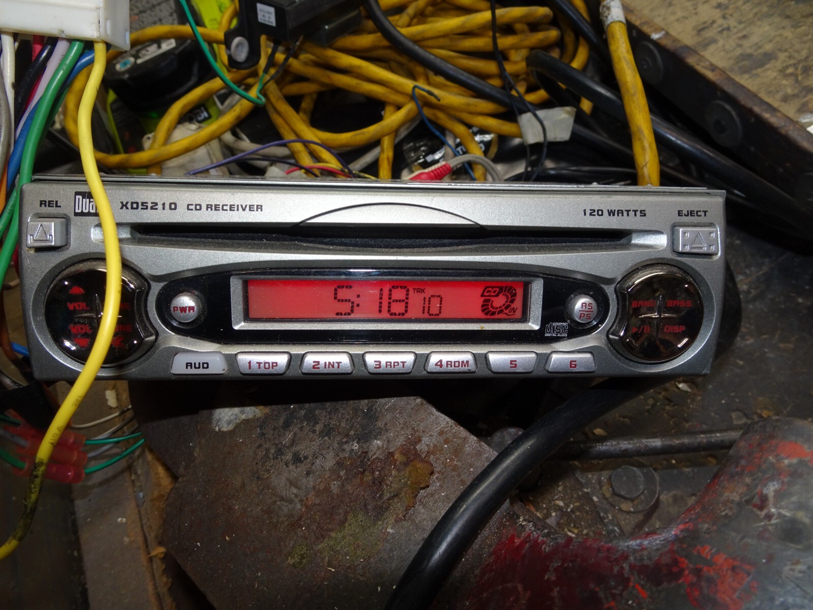 Dual Electronics XD5210 AM/FM/CD Receiver Player Car Stereo Tested and Working