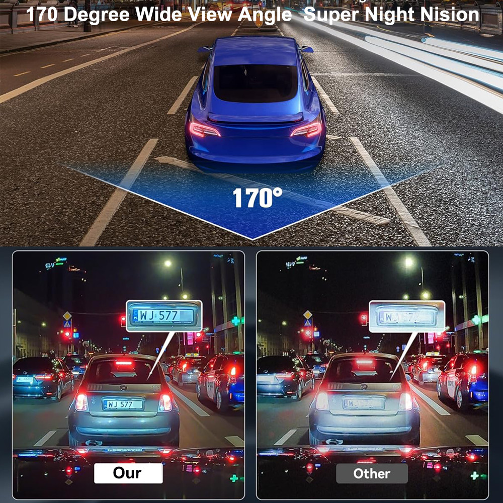 170° WiFi Dash Cam Recorder Car Camera HD 1080P Car DVR For Android Car Stereo