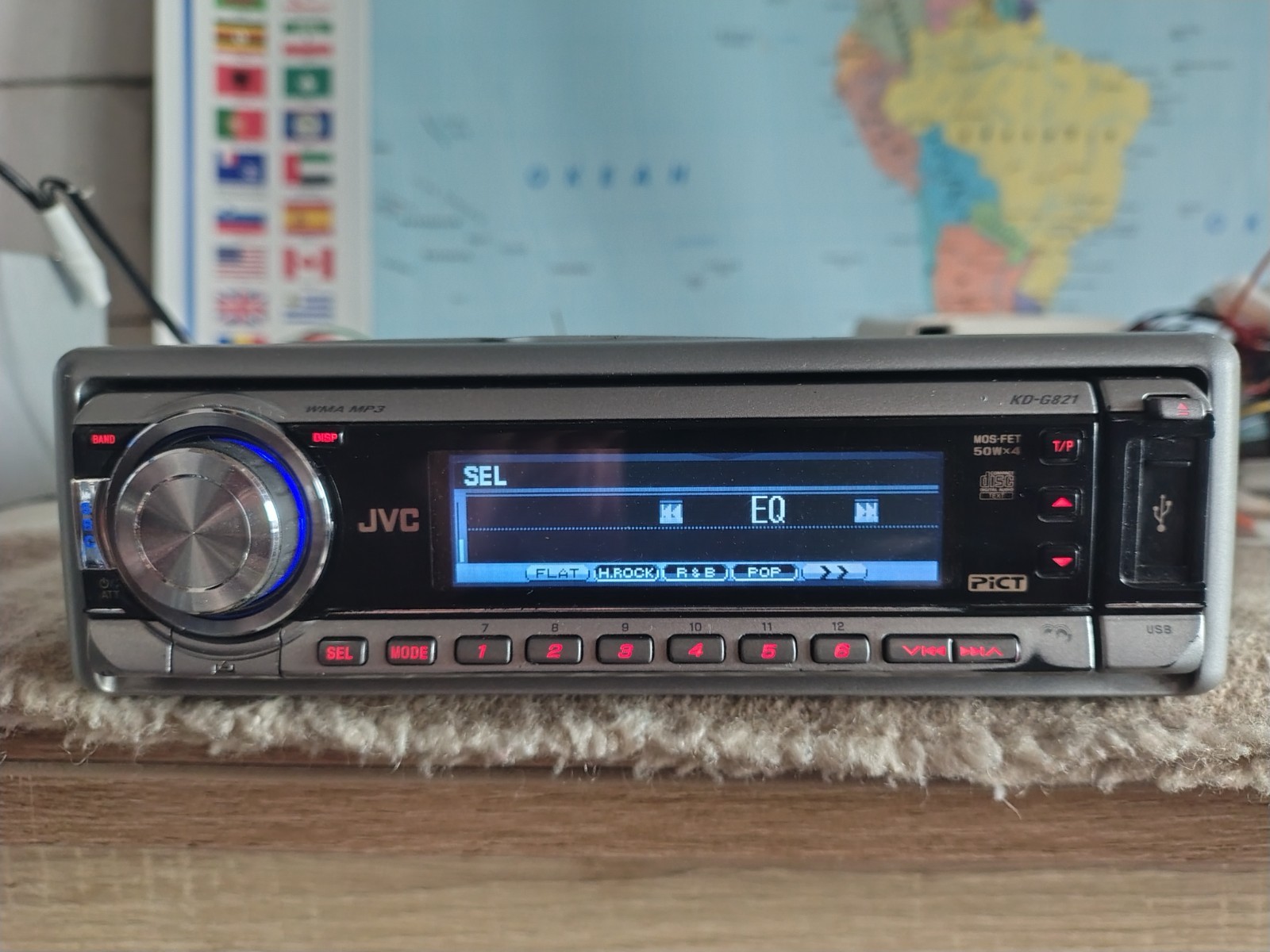 JVC KD-G821 Car Radio Stereo Mobile Media Station Fully Working Great Shape
