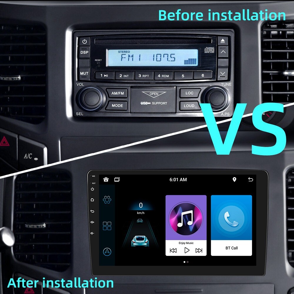 10.1″ Android 2Din Car Stereo Touch Screen Car Radio with WiFi GPS Navigation FM