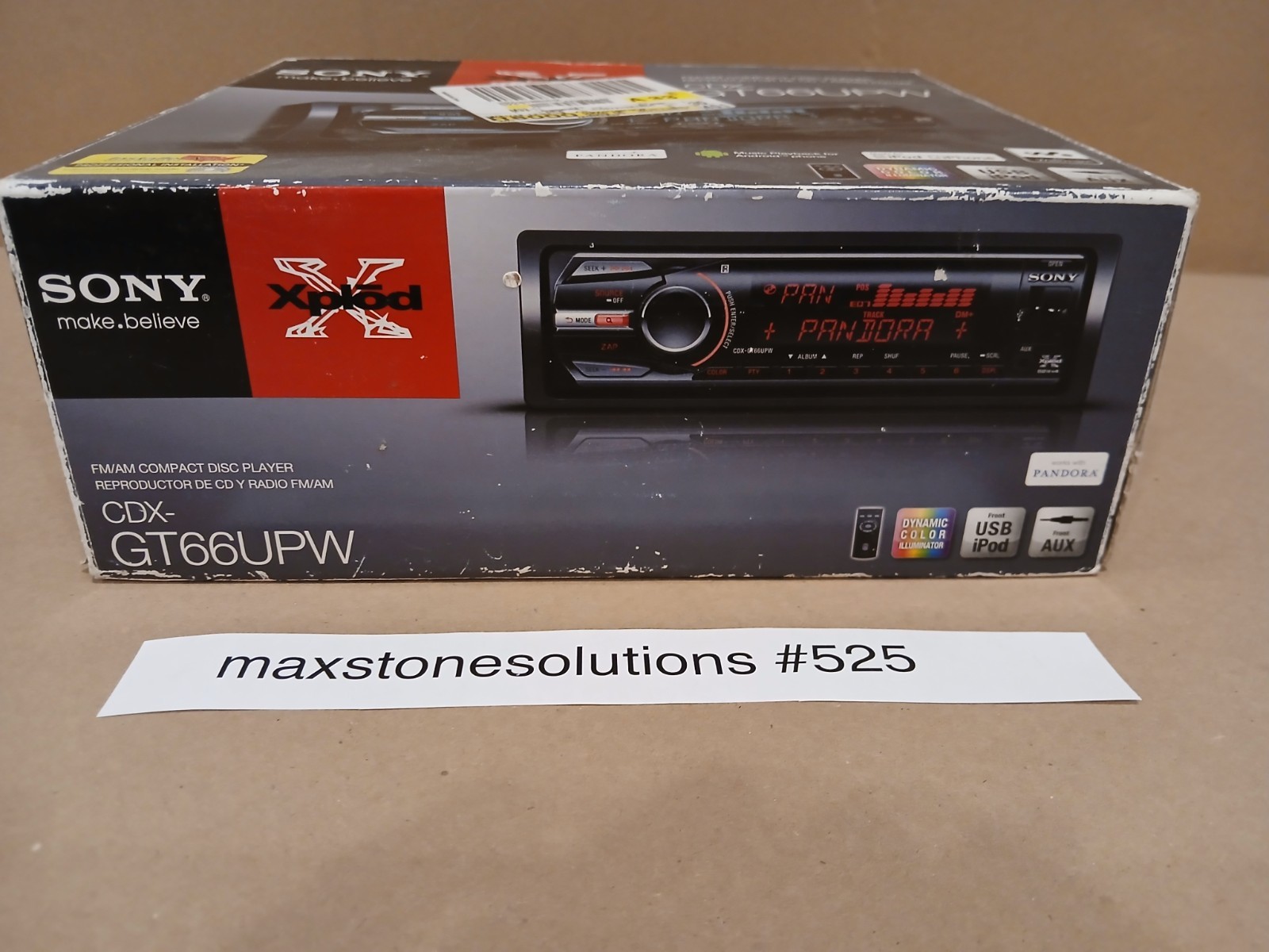 Sony CDX-GT66UPW Car CD Player USB AUX iPod New ( Open Box )