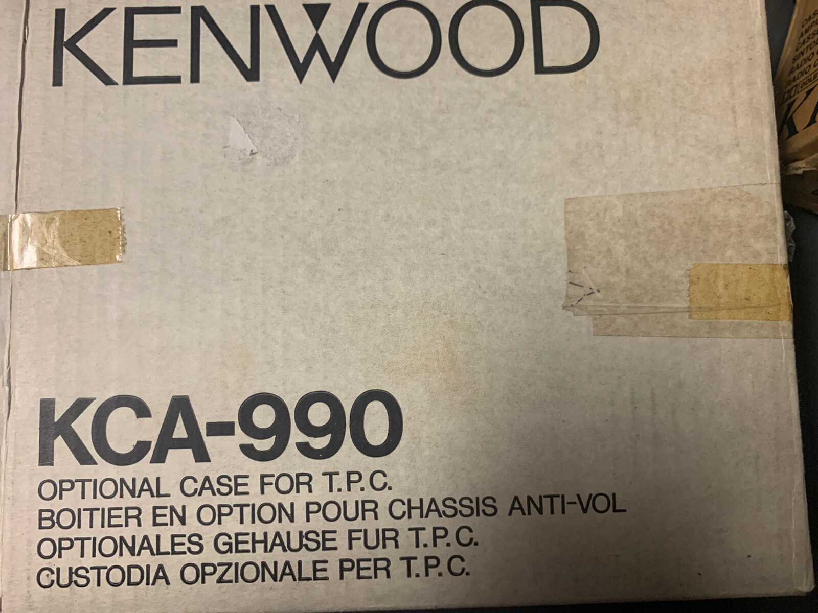 New in Box, Old School Kenwood KCA-990 Optional Case for T.P.C.