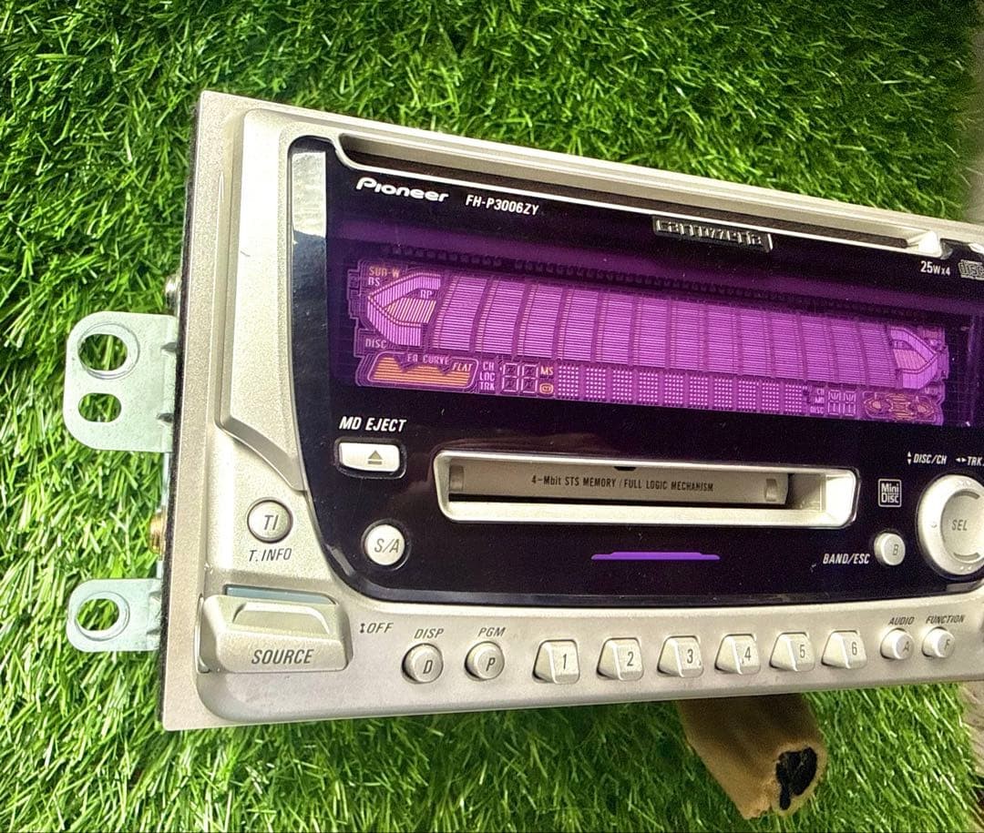 Pioneer Carrozzeria FH-P3006ZY 2DIN CD MD Player Receiver Car Stereo Equalizer