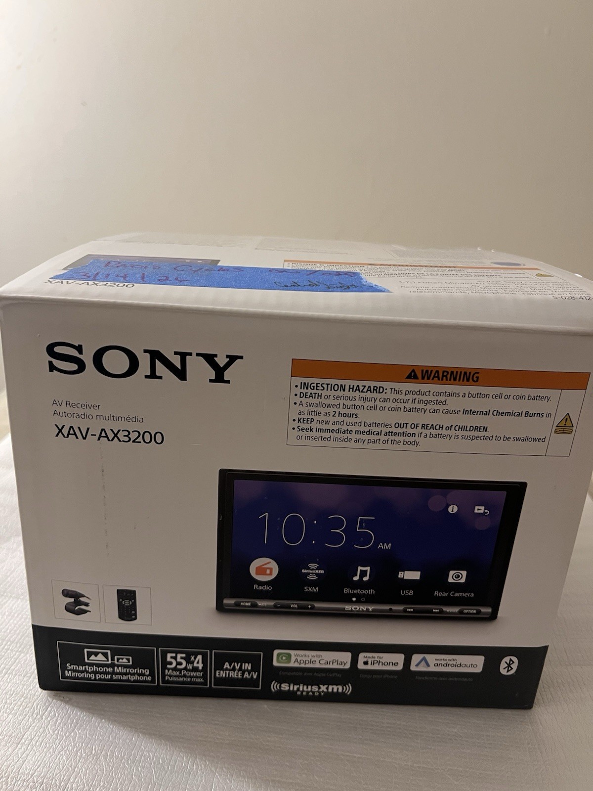Sony XAV-AX3200 AV Multi Media Receiver FOR PARTS OR REPAIR Radio Cycles On/Off