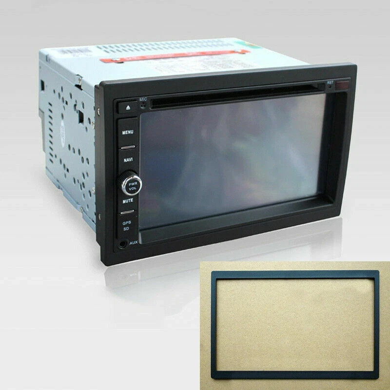 2Din Car Interior Radio Stereo Audio Dashboard Panel Frame Trim Cover Replace