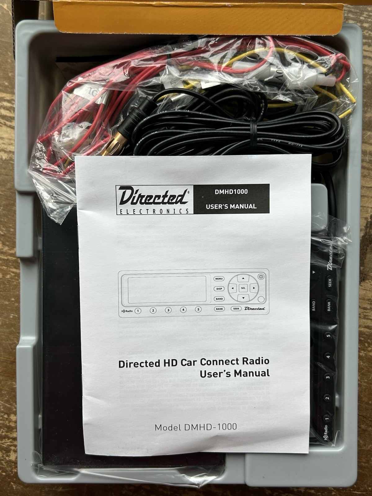 NEW Directed Electronics HD Car Connect Radio w/ Remote Model DMHD-1000 Open Box