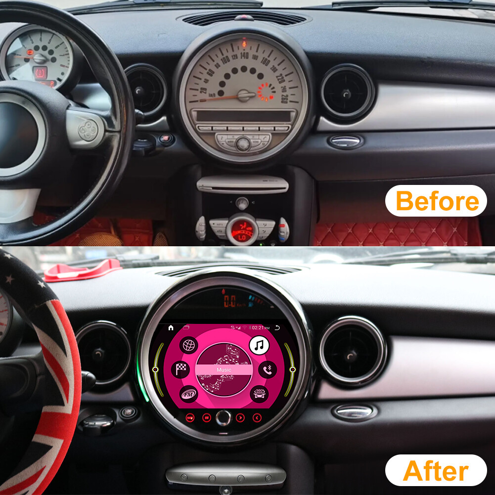 Car Radio For BMW Mini Cooper R60 2007-2010 Video Player Navigation Auto Carplay