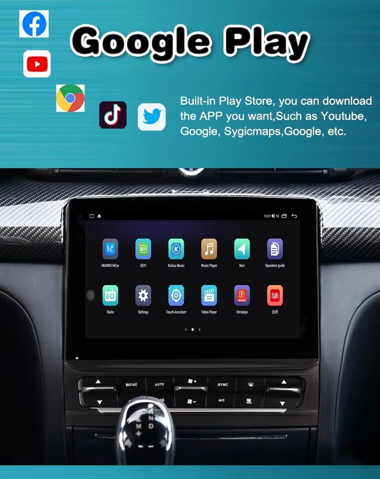 9” HD Car Radio GPS Navigation Android 64GB For Maserati Quattroporte 2017-2020