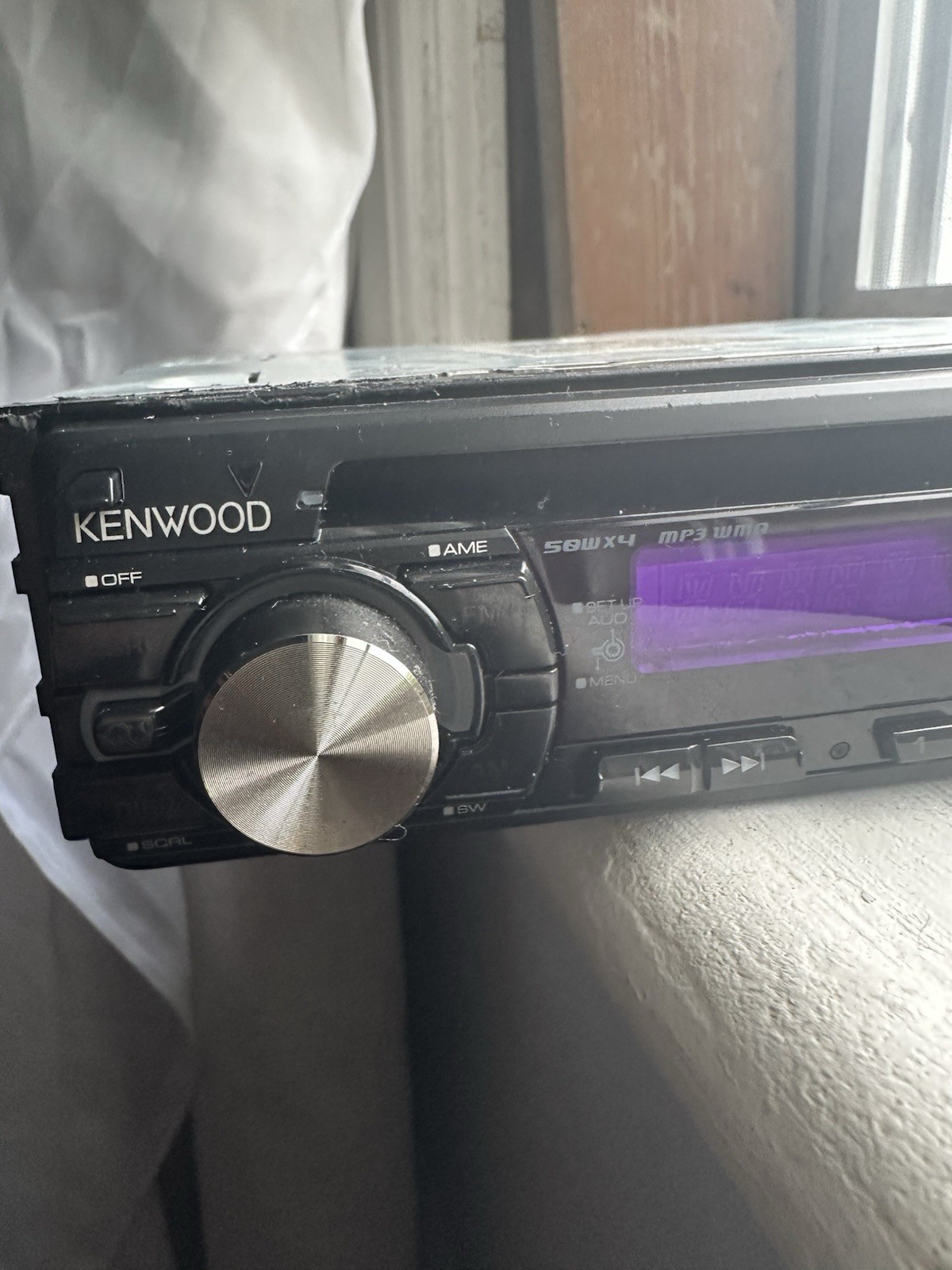 Kenwood CD Receiver #00502829 50Wx4 MP3WMA KDC-MP142 Untested