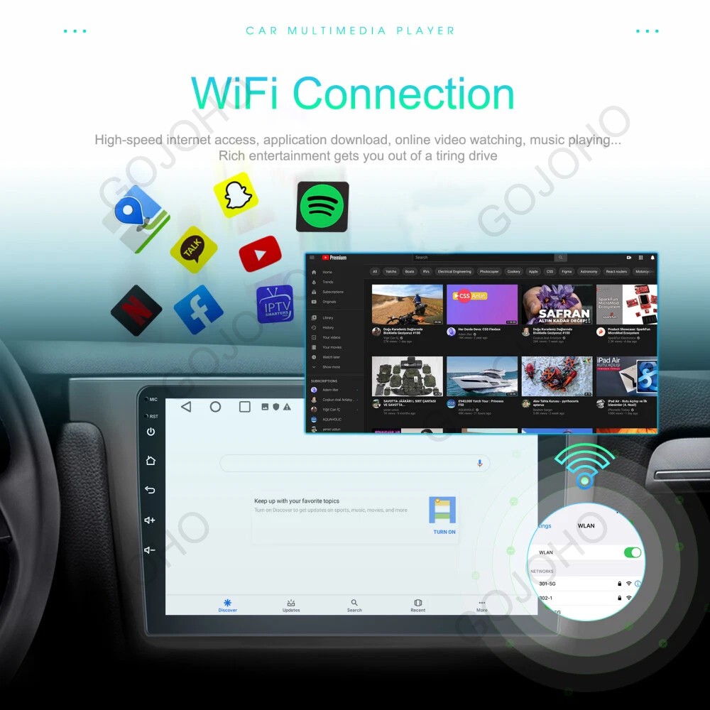 64GB For Honda CRV-2 2001-2006 Android 15 Apple Carplay Car Radio Stereo WIFI BT
