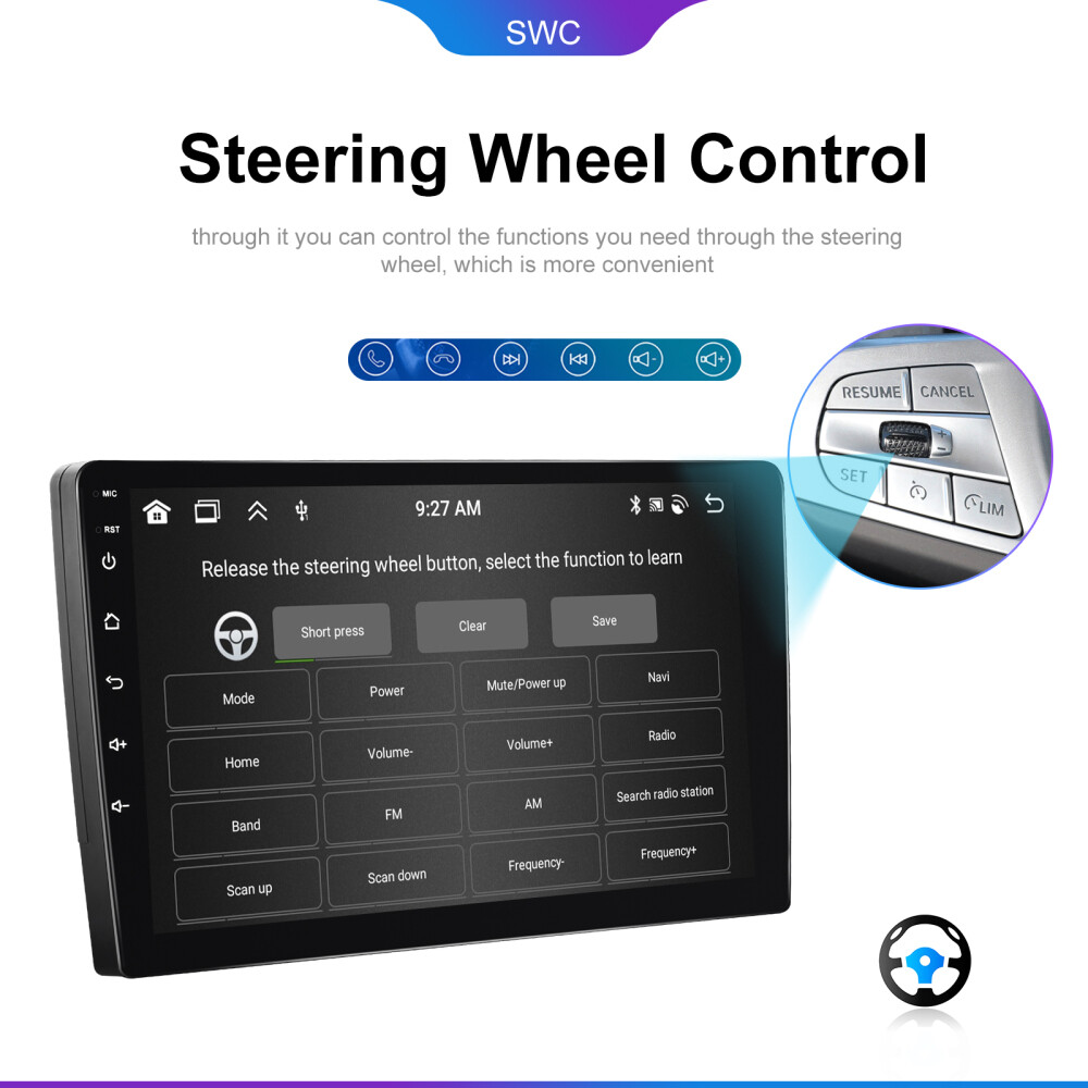 6G+128G 8 Core 2 Din CarPlay Car Stereo Radio Android 13.0 GPS Navi DSP WIFI IPS