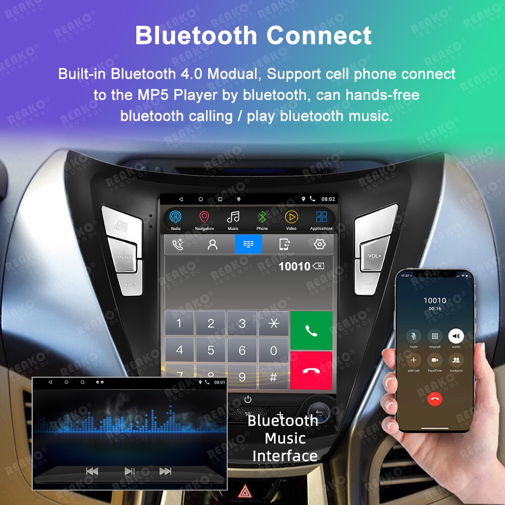 9.7”2+23G Car Radio Player For Hyundai Elantra 2011-2013 Apple Carplay GPS Nav