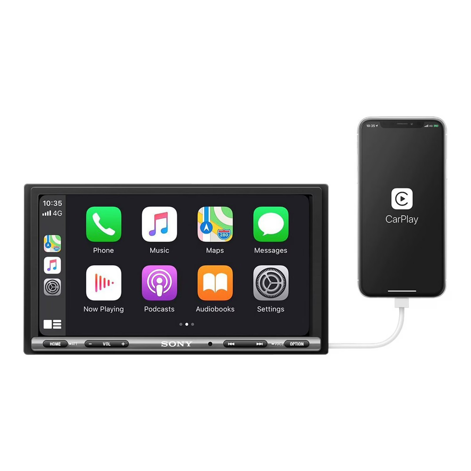 Sony XAV-AX150 6.95″ Car Stereo Apple CarPlay Android Auto Bluetooth Double DIN