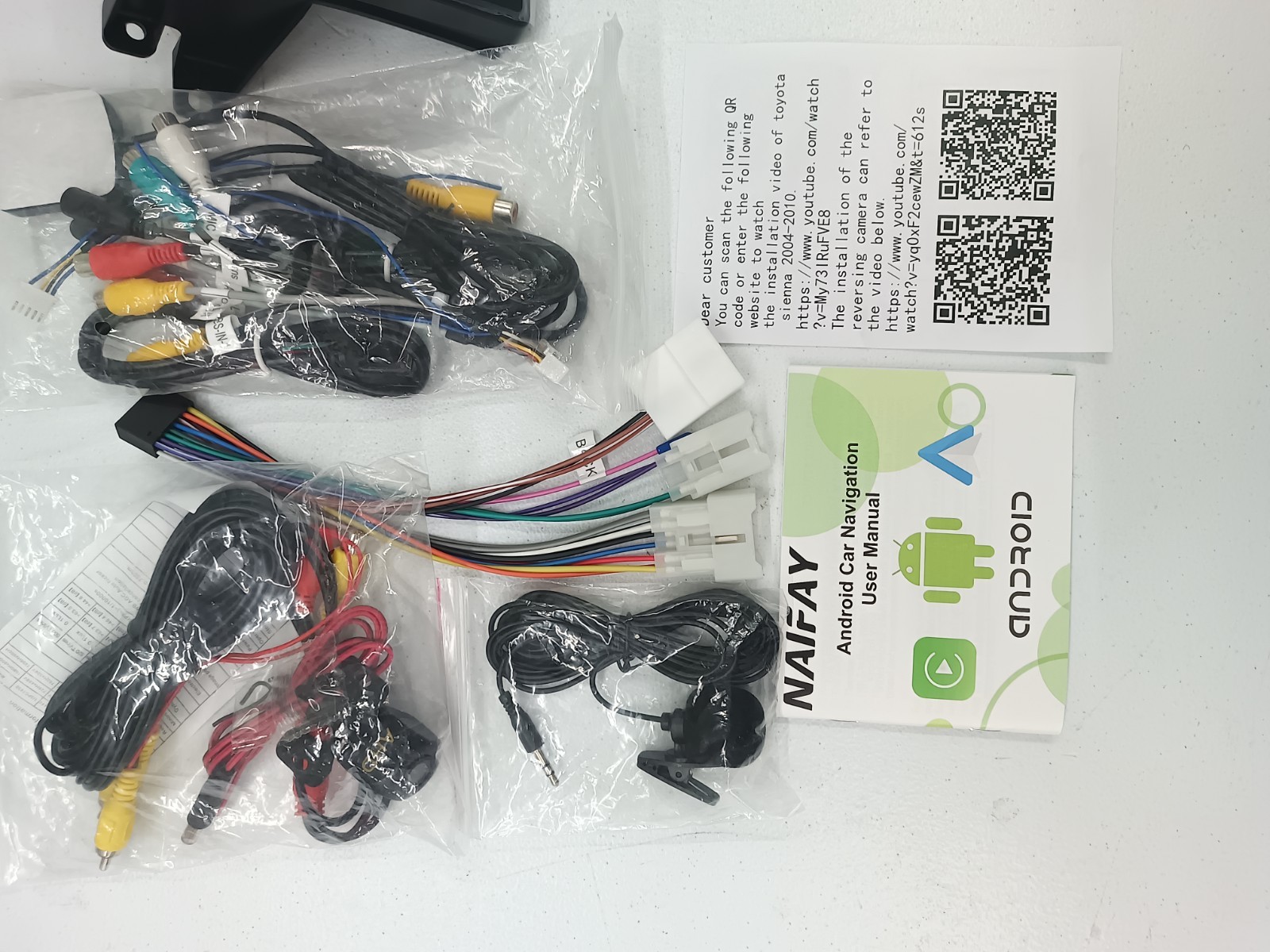 Naifay 9” Android Car Radio for Toyota Sienna 2004–2010 (Non-JBL) –
