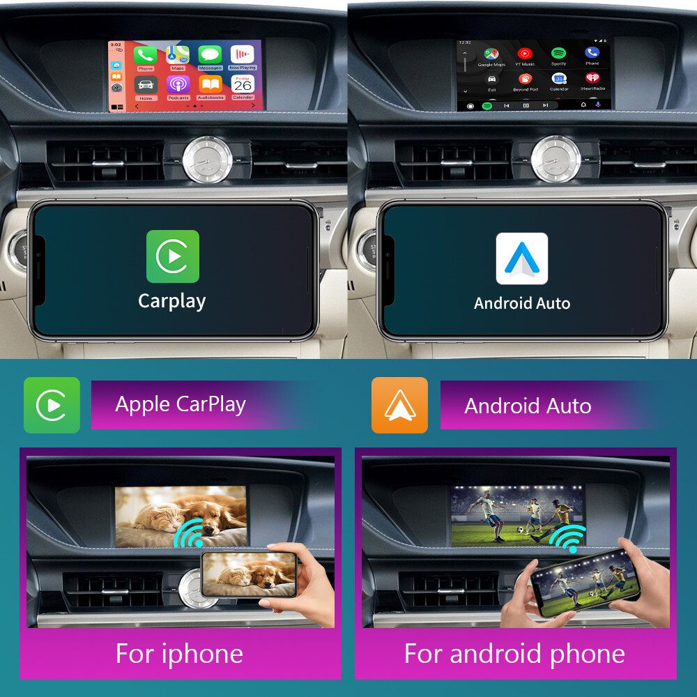 Wireless Carplay Android Auto Module For Lexus ES 2014-2019 Mirror Link AirPlay