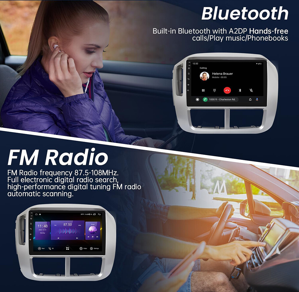 1280*800 Stereo Radio GPS For Honda Pilot 2006-2008 Android Auto Carplay Car 32G