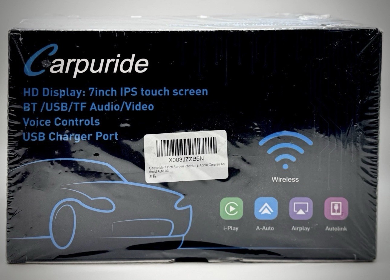 Carpuride W707 Black Touchscreen 7-Inch Wireless Carplay & Android Auto – NIB