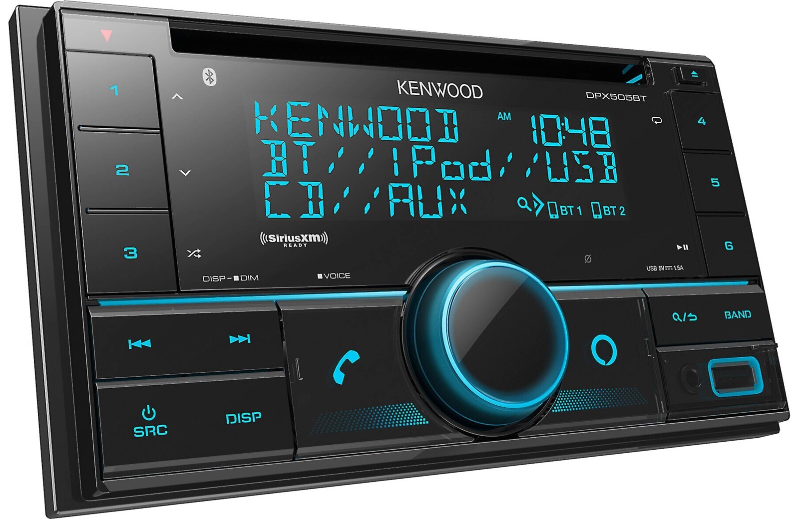 Kenwood 2-DIN CD Receiver w/ Bluetooth & Alexa