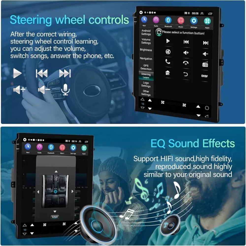 NEW 9.7″ 2+32GB Android Car Radio CarPlay Navi For Cadillac ATS SRX XTS CTS