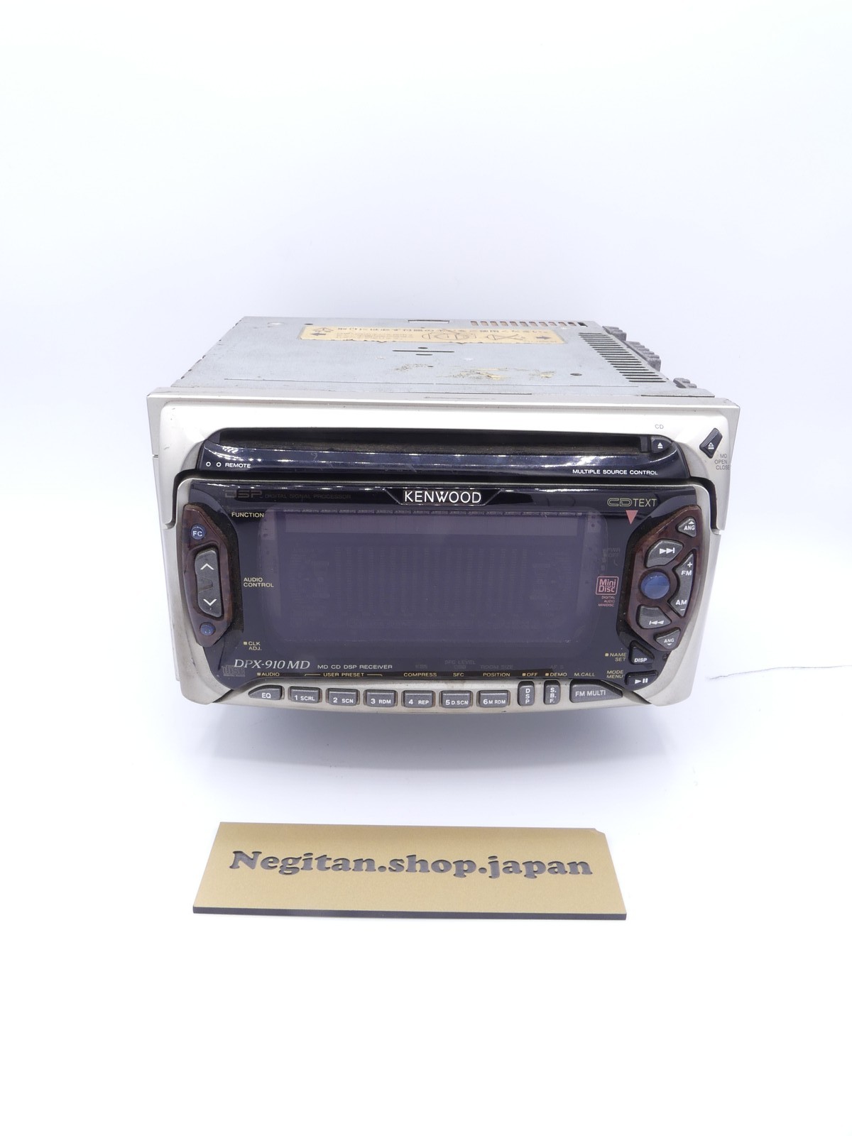 Tested Kenwood DPX-910MD 2DIN CD MD DSP Receiver Equalizer Car Audio JDM